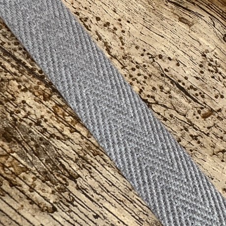 Gurtband uni Fischgrät Design 30 mm hellgrau 