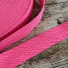 Gurtband uni Fischgrät Design 30 mm neonpink