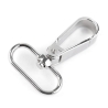 2x Karabinerhaken 30 mm silber Karabiner für Taschen