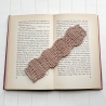 Lesezeichen Braun Brauntöne verschiedene Formen handgestrickt 