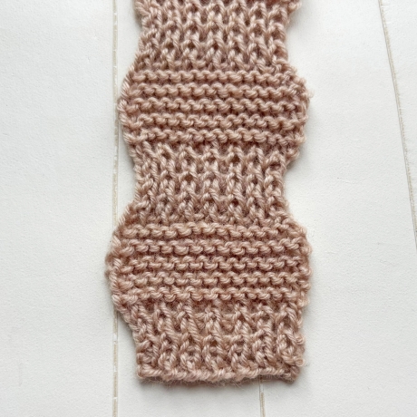 Lesezeichen Braun Brauntöne verschiedene Formen handgestrickt 