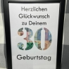 Geldgeschenk Bilderrahmen 30. Geburtstag personalisierbar DIN A4