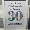 Geldgeschenk Bilderrahmen 30. Geburtstag personalisierbar DIN A4