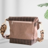 Umhängetasche/braun/Handtasche/crossbbody bag Damen/beige Tasche