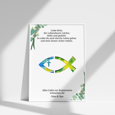 Personalisiertes Kommunion Geschenk für Jungen und Mädchen