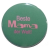 Button 25 mm mit Anstecknadel Spruch Beste Mama der Welt