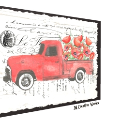 Holzschild-Shabby Auto