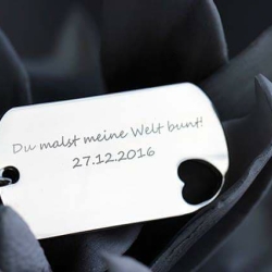 Schlüsselanhänger mit Gravur