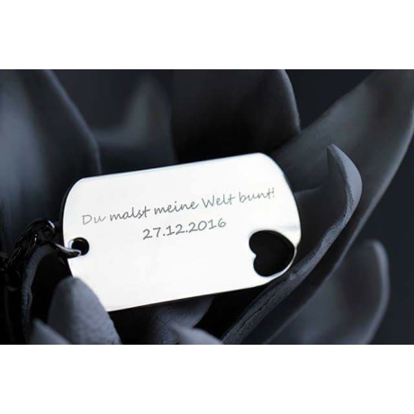 Schlüsselanhänger mit Gravur
