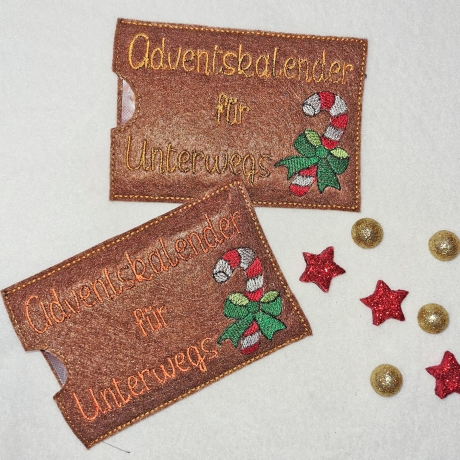 Stickdatei Zuckerstange einzeln plus 2x ATG Hülle Stickdirwas