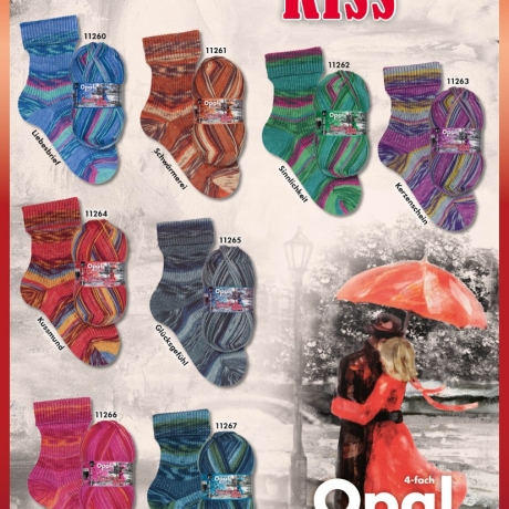 Opal Sweet Kiss, 4-fädige Sockenwolle, Farbe 11264