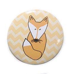 Kühlschrankmagnet Magnet 50mm rund Fuchs Füchse Waldtiere