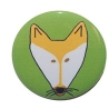 Button 50 mm mit Anstecknadel Motiv Tiere Fuchs Füchse