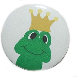 Kühlschrankmagnet Magnet 50mm rund Frosch Froschkönig Frösche
