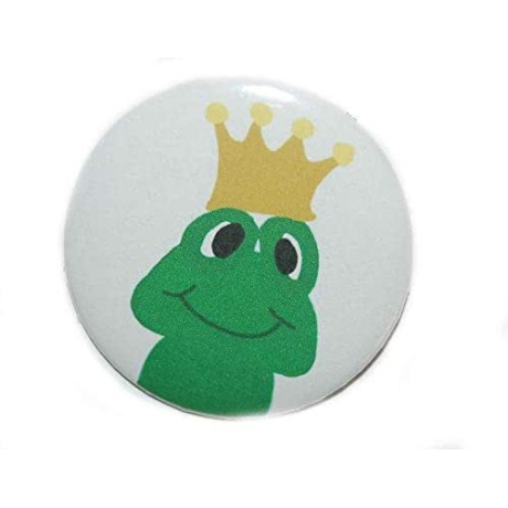 Kühlschrankmagnet Magnet 50mm rund Frosch Froschkönig Frösche