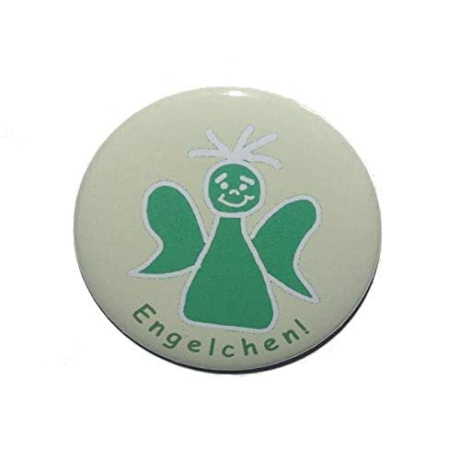 Button 50 mm mit Anstecknadel Motiv Schutzengel