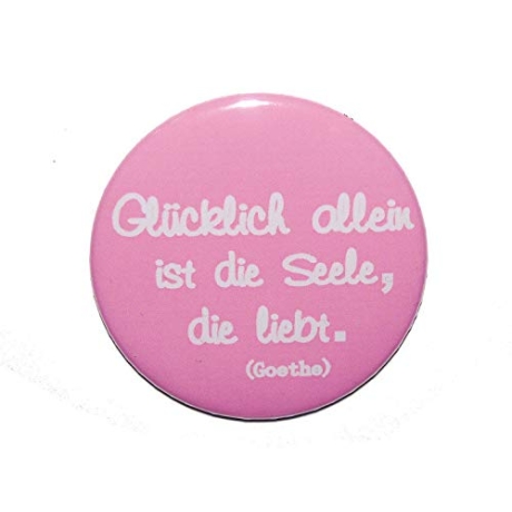 Kühlschrankmagnet Magnet 50mm rund Spruch Liebe