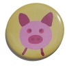 Kühlschrankmagnet Magnet 50mm rund Glücksschwein Schwein