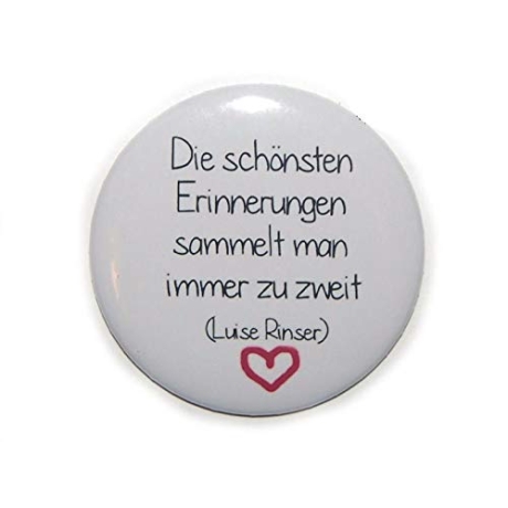 Kühlschrankmagnet Magnet 50mm rund Spruch Liebe