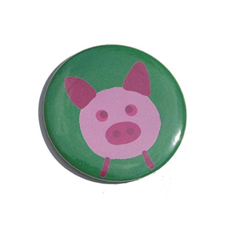 Kühlschrankmagnet Magnet 50mm rund Glücksschwein Schwein