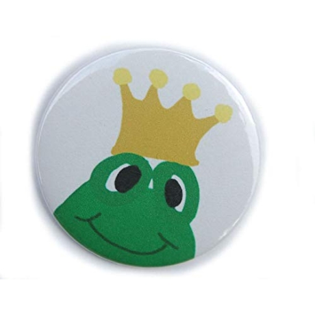 Kühlschrankmagnet Magnet 50mm rund Frosch Froschkönig Frösche