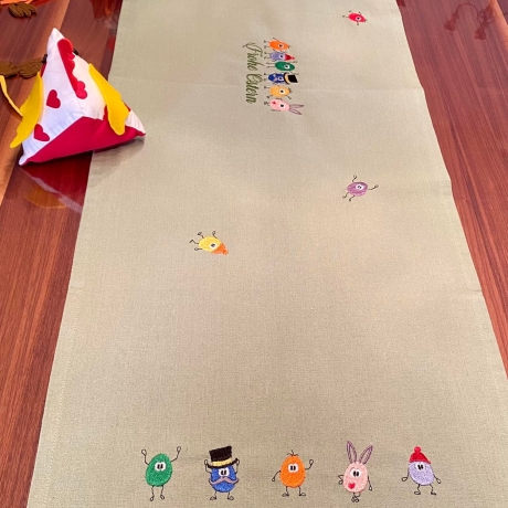 Eiergang  8 Teilig  -  Stickdatei bei Michis Textilatelier