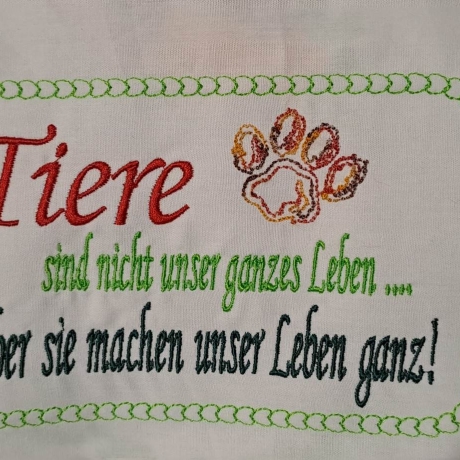 DreamEmbroid Tiere sind nicht ... ITH Stickdatei