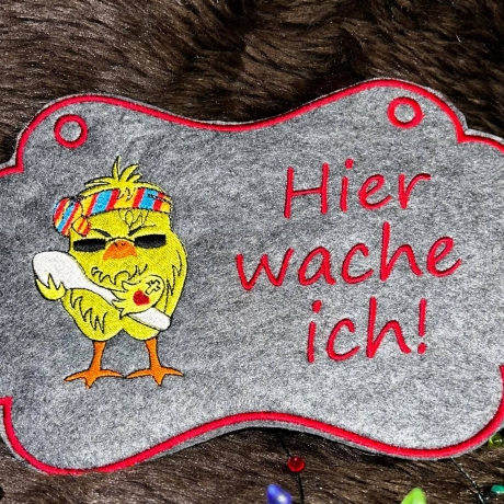 Michis Textilatelier - Hells Chicken 10x10 cm - 8 Teilig