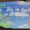 Gartenschild - Bin im Garten mit den Hummeln bummeln - Türschild