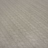 Stoff Zopfstrick Jacquard Zopfmuster Jersey uni natur beige