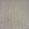 Stoff Zopfstrick Jacquard Zopfmuster Jersey uni natur beige