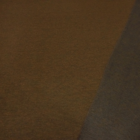Stoff Sweatshirtstoff weich angerauht schoko braun Kleiderstoff