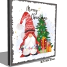 Holzschild-Shabby Merry Christmas - Gnom