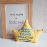 Stickdatei Kronenkissen Prinz ITH Kissen Krone Text und Blanko