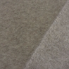Stoff Strickstoff Merino Woll Fleece beige melange uni