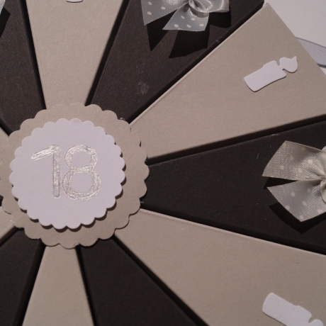 Geldgeschenk, Geldgeschenkverpackung zum 18.Geburtstag