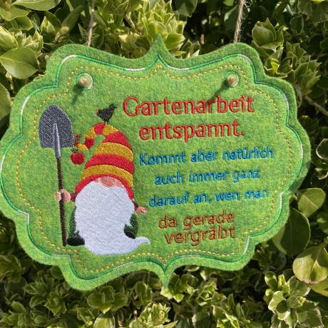 Gartenarbeit entspannt bei Michis Textilatelier