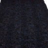 Stoff Grobstrick Wollstrick Strickstoff Zopfmuster schwarz blau