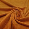 Stoff Stretch Cord Breitcord uni rost orange Kleiderstoff