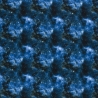 Stoff Sweatshirtstoff Galaxy Weltraum Space blau weiß schwarz