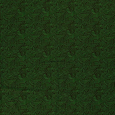 Stoff Baumwolle French Terry Computer Platine schwarz neon grün