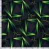 Stoff Baumwolle Sweatshirtstoff geometrisch schwarz neongrün grau