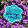 2x Stickdatei Dankeschön Mugrug Untersetzer stickdirwas