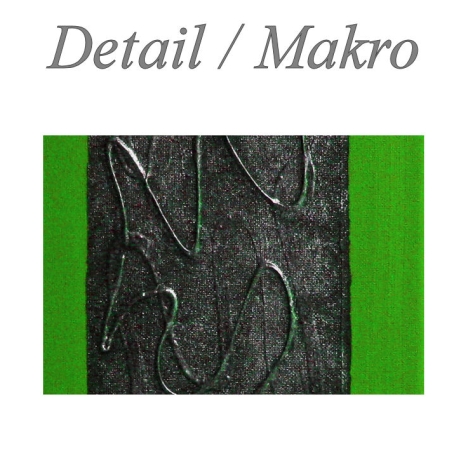 MK1 Art Bild Leinwand Abstrakt Kunst Malerei Acrylbild grün grau