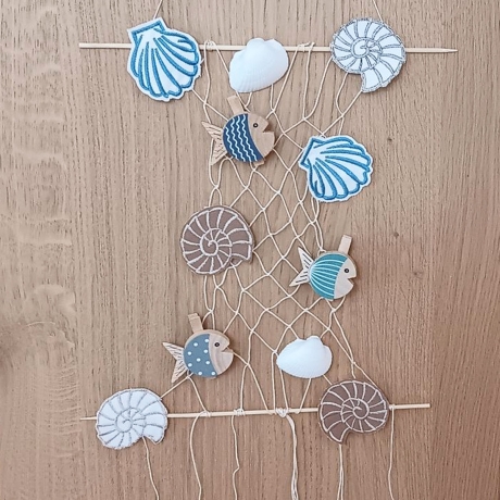 9x Stickdatei Fossil Schnecke Blumenpieker Anhänger Einzelmotiv