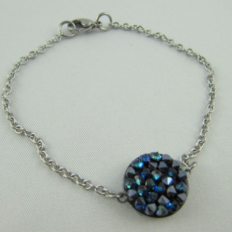 Armband mit Crystal Rocks Bermuda Blue