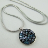 Kette mit Anhänger Crystal Rocks Bermuda Blue