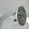 Ring Crystal Rocks Crystal Silver Shade