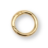 Karabiner Ring 20mm Gold hell, Silber, Schwarz, Regenbogen