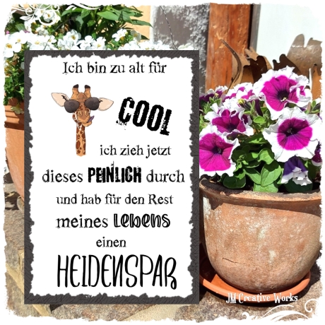 Holzschild-Shabby Cool